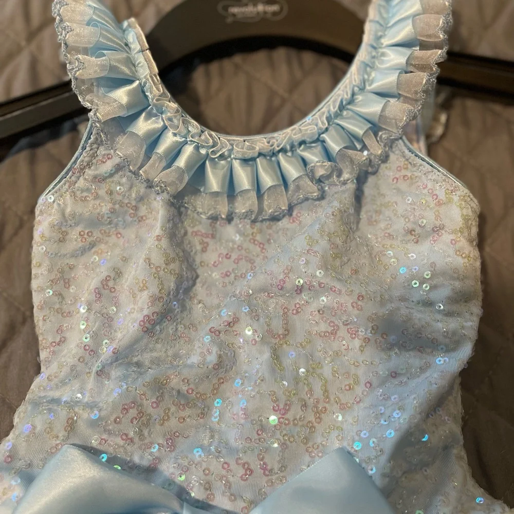 Revolution Light Blue and Cream Dance Costume